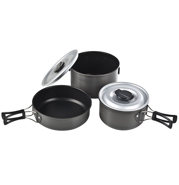 RIDGE HARD ANODIZED COOKSET